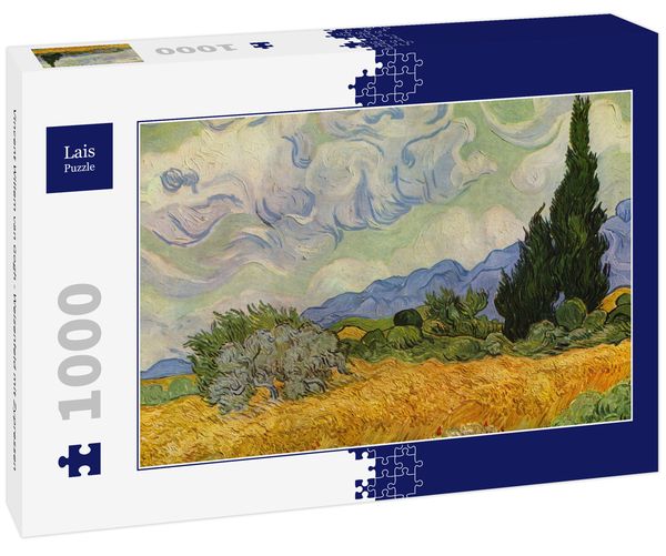 Produktbild: Lais Puzzle Vincent Willem van Gogh - Weizenfeld mit Zypressen 1000 Teile