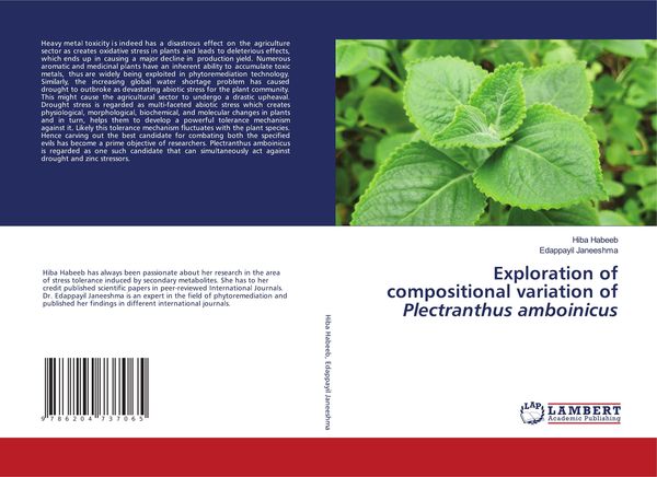 Produktbild: Exploration of compositional variation of Plectranthus amboinicus