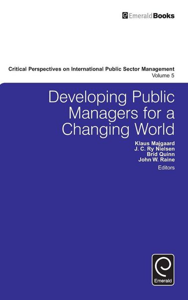 Produktbild: Developing Public Managers for a Changing World