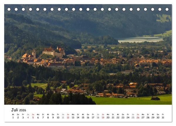 Produktbild: Unterwegs im Allg&auml;u (Tischkalender 2026 DIN A5 quer), CALVENDO Monatskalender