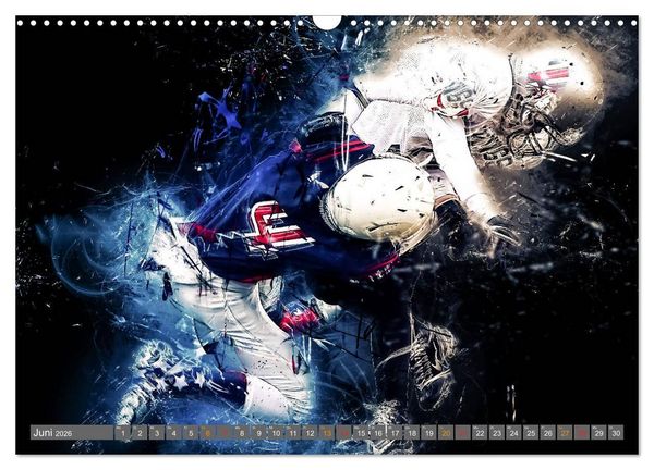 Produktbild: American Football - so cool (Wandkalender 2026 DIN A3 quer), CALVENDO Monatskalender