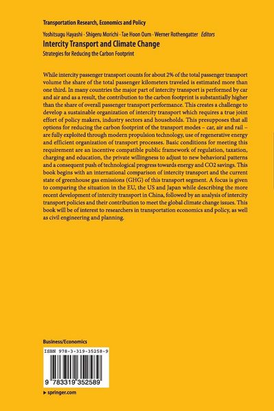Produktbild: Intercity Transport and Climate Change