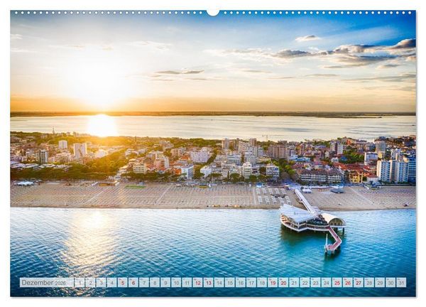 Produktbild: Lignano in Italien. Sommer Strand und Meer (hochwertiger Premium Wandkalender 2026 DIN A2 quer), Kunstdruck in Hochglanz