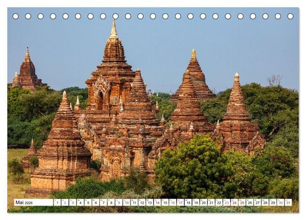 Produktbild: Wunderbares Myanmar (Tischkalender 2026 DIN A5 quer), CALVENDO Monatskalender