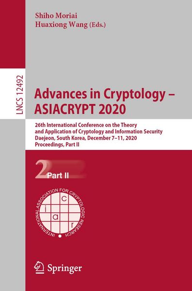 Produktbild: Advances in Cryptology - ASIACRYPT 2020