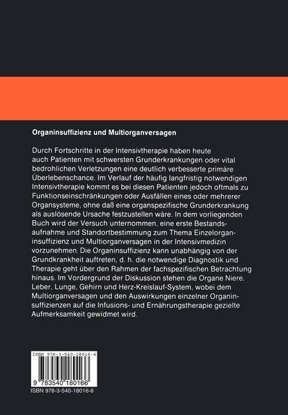 Produktbild: Organinsuffizienz und Multiorganversagen