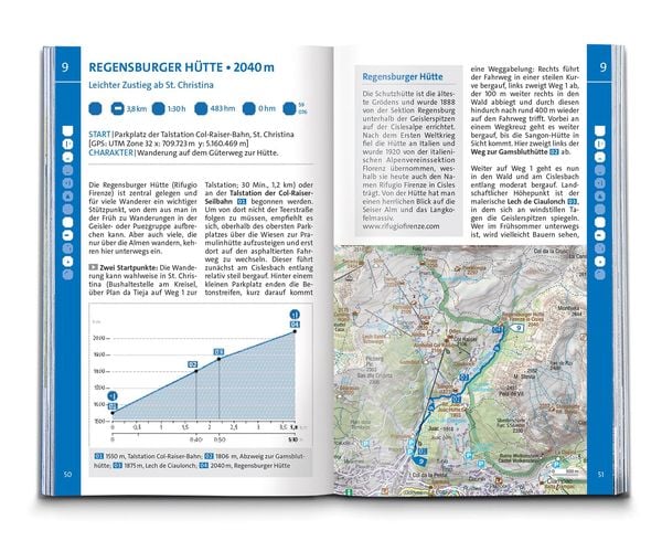 Produktbild: KOMPASS Wanderführer Grödental, Villnößtal, Seiser Alm, Herausragende Dolomiten, 55 Touren mit Extra-Tourenkarte