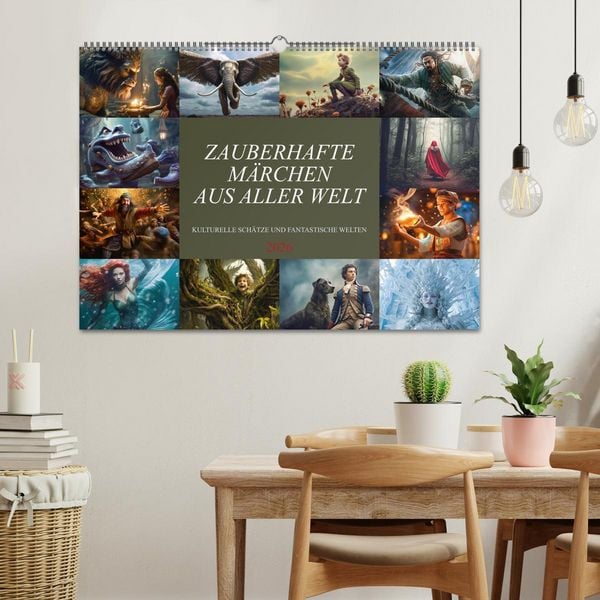 Produktbild: Zauberhafte M&auml;rchen aus aller Welt (Wandkalender 2026 DIN A2 quer), CALVENDO Monatskalender