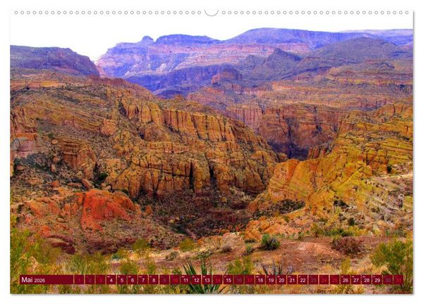 Produktbild: Arizona &bull; Impressionen (hochwertiger Premium Wandkalender 2026 DIN A2 quer), Kunstdruck in Hochglanz
