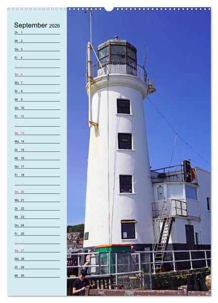 Produktbild: Leuchtt&uuml;rme - Geburtstagskalender (hochwertiger Premium Wandkalender 2026 DIN A2 hoch), Kunstdruck in Hochglanz