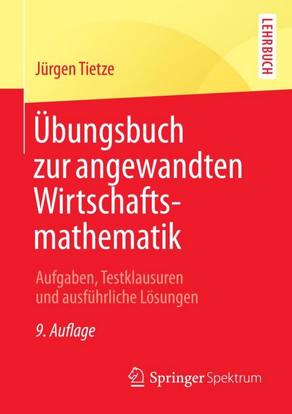 Produktbild: &Uuml;bungsbuch zur angewandten Wirtschaftsmathematik
