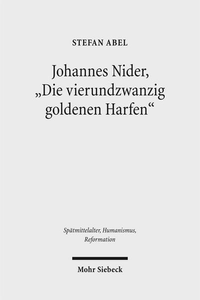 Produktbild: Johannes Nider 'Die vierundzwanzig goldenen Harfen'