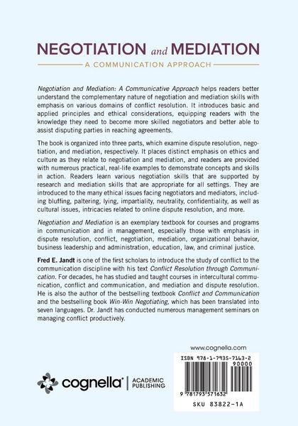 Produktbild: Negotiation and Mediation