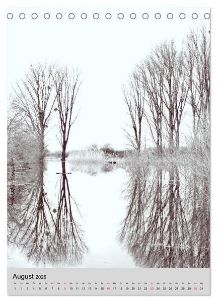 Produktbild: Natur monochrom Die besondere Wirkung (Tischkalender 2026 DIN A5 hoch), CALVENDO Monatskalender