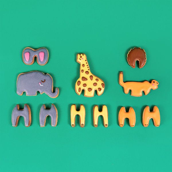Produktbild: Keksausstecher Safari Kekse 3D