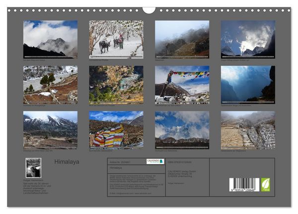 Produktbild: Himalaya (Wandkalender 2026 DIN A3 quer), CALVENDO Monatskalender