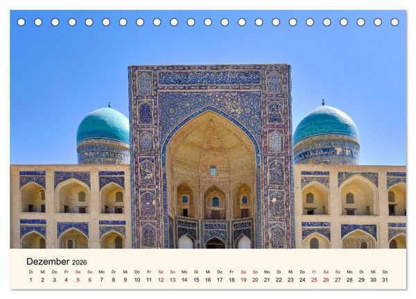 Produktbild: Zentralasien - Entlang der alten Seidenstra&szlig;e (Tischkalender 2026 DIN A5 quer), CALVENDO Monatskalender