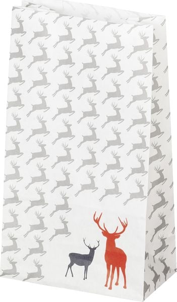 Folia Adventskalender-Set STYLE, aus 24 lebensmittel echten Tüten, Satinband, Sticker
