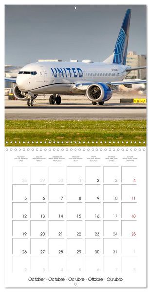 Produktbild: North American Airliners (Wall Calendar 2026 12 &times; 12 Inch) CALVENDO 12 Month Wall Calendar