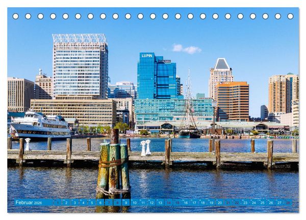 Produktbild: Baltimore. Maritimer Charme an der Ostk&uuml;ste der USA (Tischkalender 2026 DIN A5 quer), CALVENDO Monatskalender