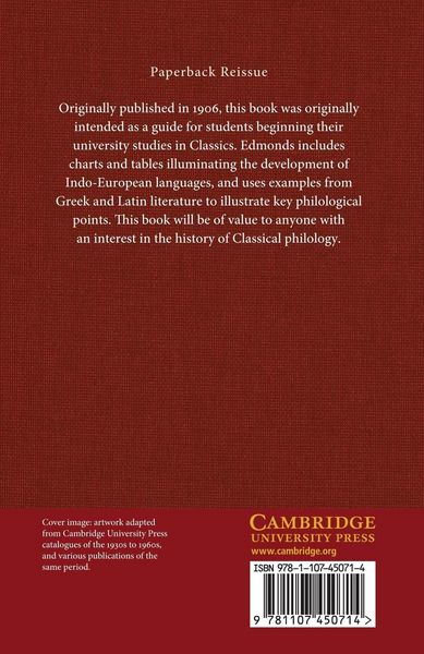 Produktbild: An Introduction to Comparative Philology for Classical Students