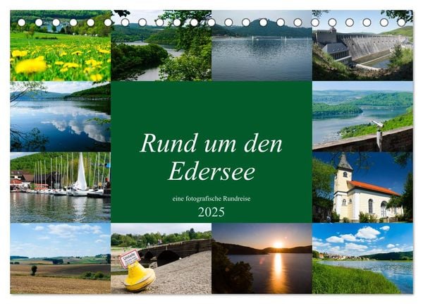 Rund um den Edersee (Tischkalender 2025 DIN A5 quer), CALVENDO Monatskalender