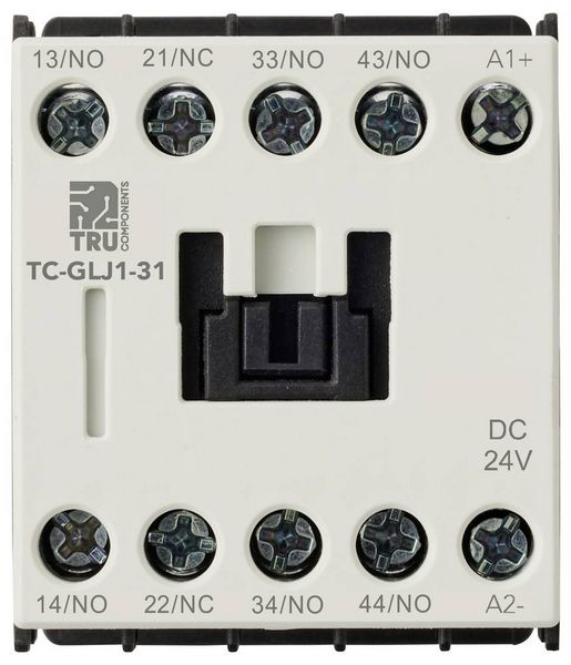 Produktbild: TRU COMPONENTS TC-GYJ1-31-24VDC Hilfssch&uuml;tz 3 Schlie&szlig;er, 1 &Ouml;ffner 24 V/DC 10A 1St.