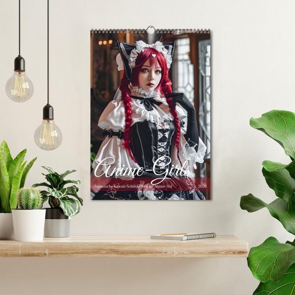 Produktbild: Anime-Girls - Japanische Kawaii-Sch&ouml;nheiten im Anime-Stil (Wandkalender 2026 DIN A3 hoch), CALVENDO Monatskalender