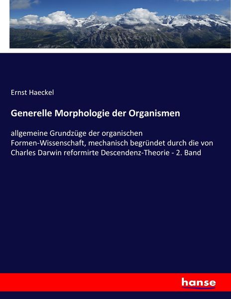 Produktbild: Generelle Morphologie der Organismen