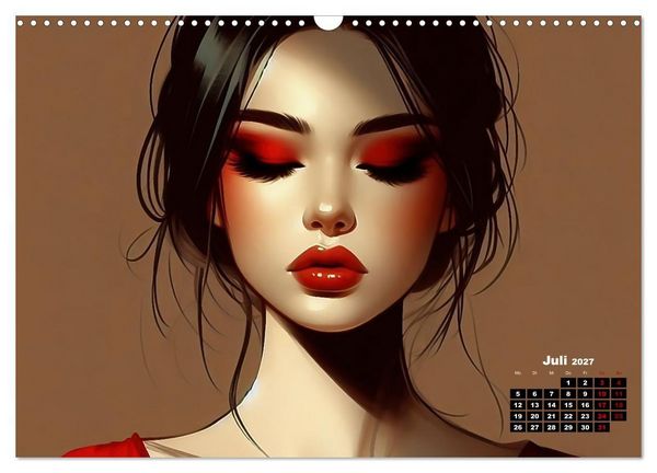 Produktbild: Eleganz, Farbe und Anmut (Wandkalender 2027 DIN A3 quer), CALVENDO Monatskalender
