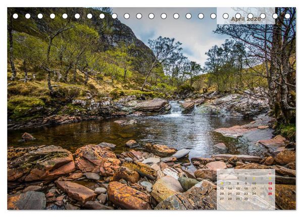Produktbild: Rauhes Schottland (Tischkalender 2026 DIN A5 quer), CALVENDO Monatskalender