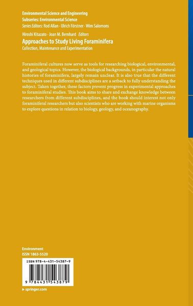 Produktbild: Approaches to Study Living Foraminifera