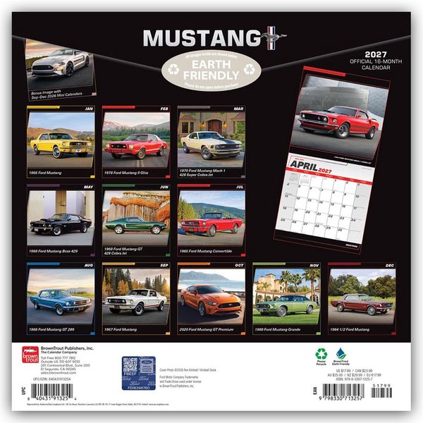 Produktbild: Mustang &ndash; Ford Mustang 2027 &ndash; 16-Monatskalender