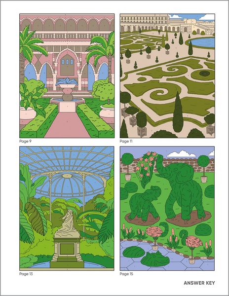 Produktbild: Garden Relaxation Color by Numbers for Adults
