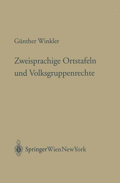 Produktbild: Zweisprachige Ortstafeln und Volksgruppenrechte