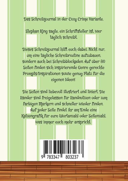 Produktbild: Cozy Crime Schreibjournal