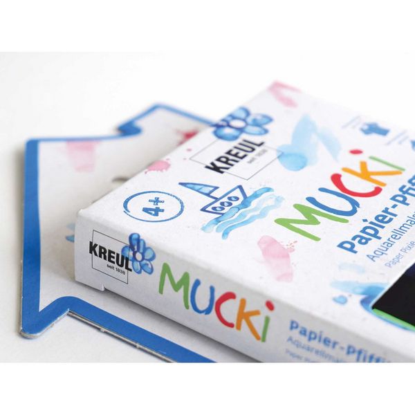 Produktbild: KREUL Aquarellstifte MUCKi Papier Pfiffikus 5 St&uuml;ck Kartonetui