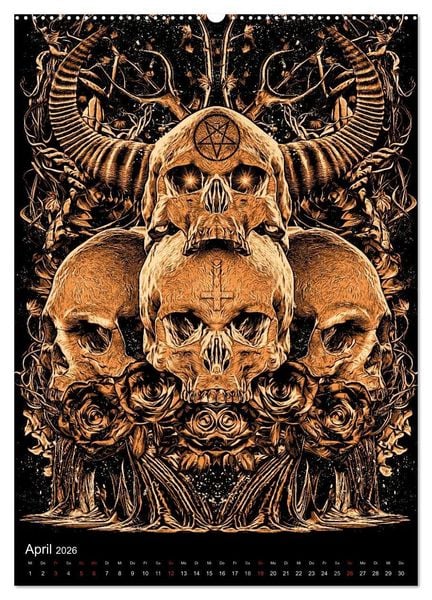 Produktbild: BLOODBOY/DARK ILLUSTRATION (hochwertiger Premium Wandkalender 2026 DIN A2 hoch), Kunstdruck in Hochglanz