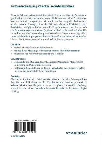 Produktbild: Performancemessung schlanker Produktionssysteme