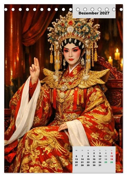 Produktbild: Masken und Magie &ndash; Die Gesichter der Peking-Oper (Tischkalender 2027 DIN A5 hoch), CALVENDO Monatskalender