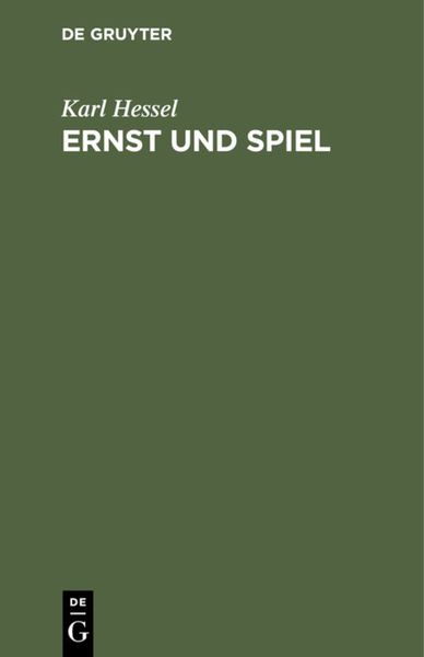 Produktbild: Ernst und Spiel
