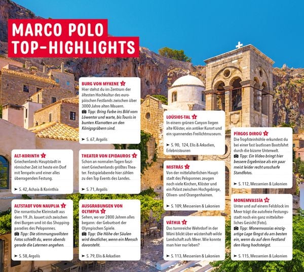 Produktbild: MARCO POLO Reisef&uuml;hrer Peloponnes