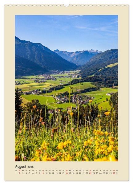 Produktbild: Ein Herz f&uuml;r Flachau (Wandkalender 2026 DIN A2 hoch), CALVENDO Monatskalender