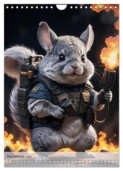 Produktbild: Action Pack - Ein tierisch niedliches Spezialkommando (Wandkalender 2027 DIN A4 hoch), CALVENDO Monatskalender