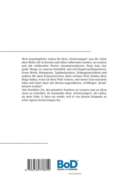 Produktbild: Erinnerungen Peter Hahn