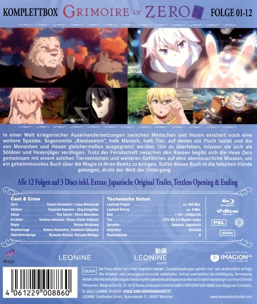 Produktbild: Grimoire of Zero - Komplettbox [3 BRs]