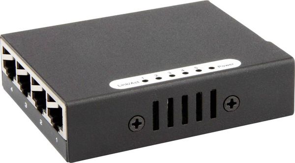 Produktbild: Renkforce RF-4451433 RF-4451433 Netzwerk Switch 5 Port 100MBit/s USB-Stromversorgung