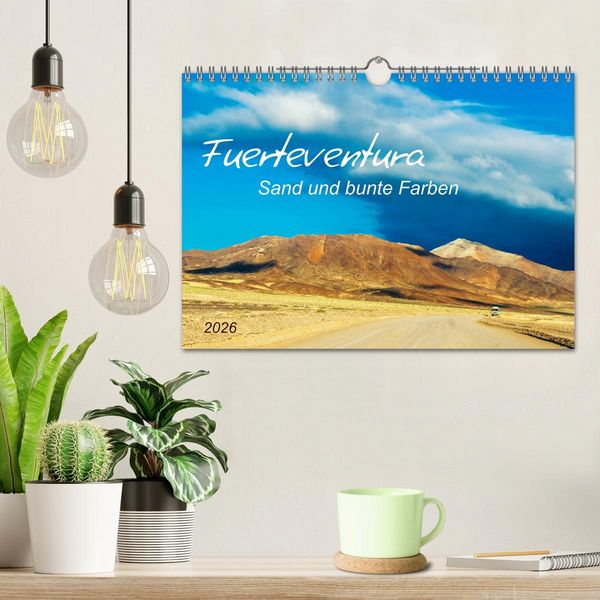 Produktbild: Fuerteventura Sand und bunte Farben (Wandkalender 2026 DIN A4 quer), CALVENDO Monatskalender