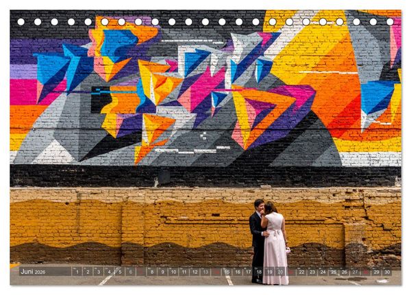 Produktbild: Streetart international (Tischkalender 2026 DIN A5 quer), CALVENDO Monatskalender