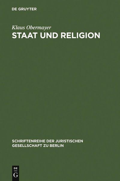 Produktbild: Staat und Religion